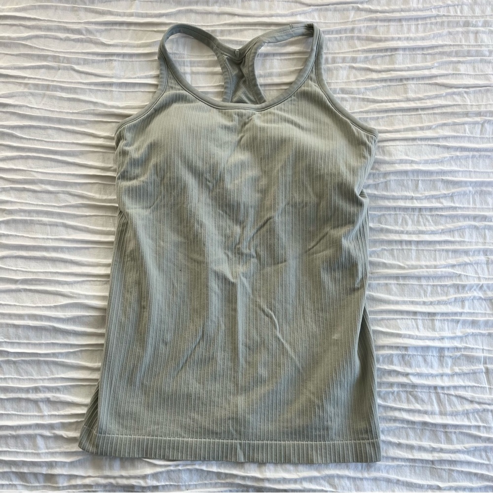 Ribbed Tank Top - Light Green